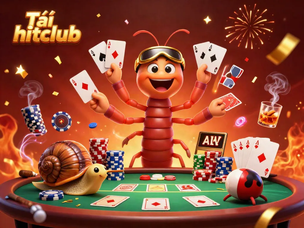 Engage with the exciting world of Tải hitclub through vibrant 3D visualizations of casino fun.