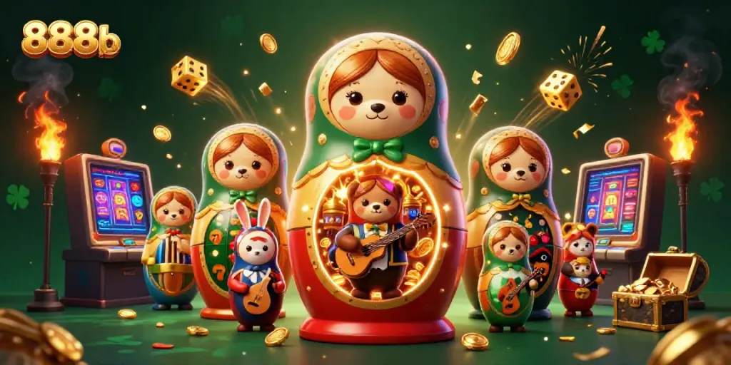 Experience the excitement of 888b with vibrant casino illustrations, showcasing thrilling games and rich rewards.