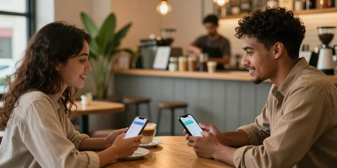 Engaging conversation over coffee at https://f168.dating/ in a cozy cafe.