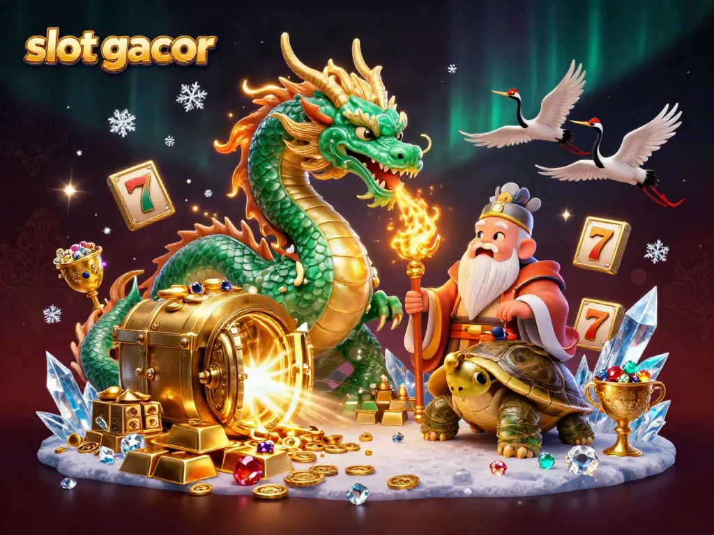 Experience winning strategies with slot gacor rewards in a vibrant casino-themed scene.