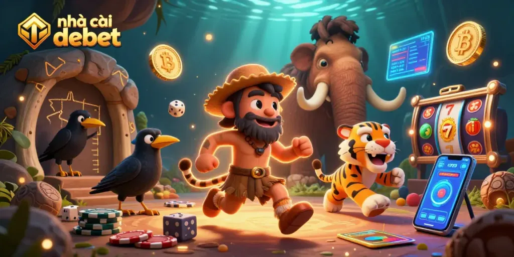 Experience thrilling gameplay at nhà cái debet with vibrant 3D casino characters and elements.