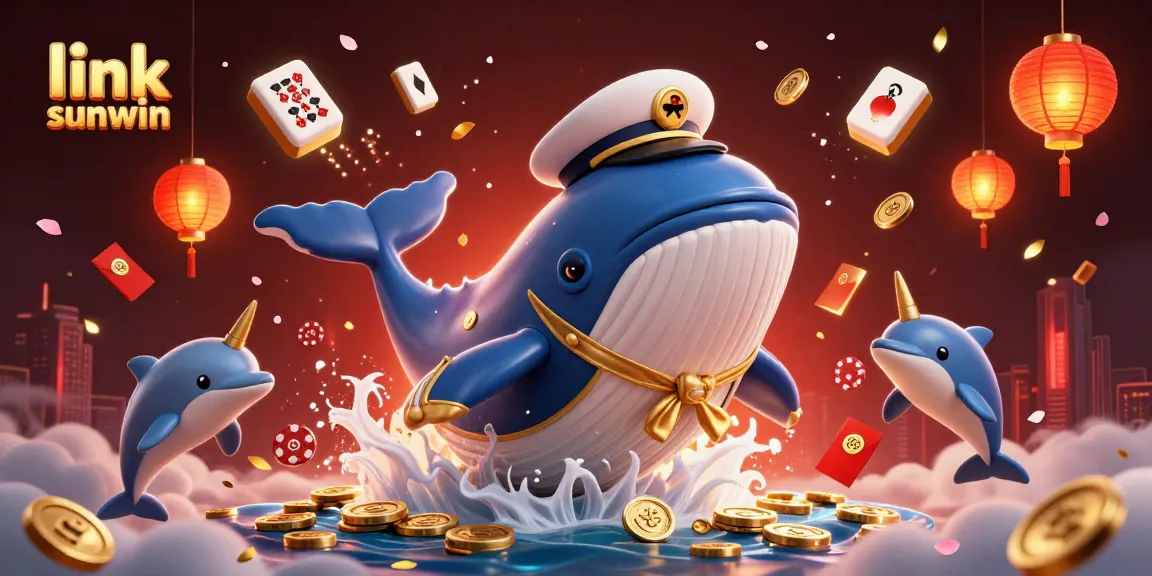 Experience thrilling gaming excitement with link sunwin's vibrant 3D casino illustration.