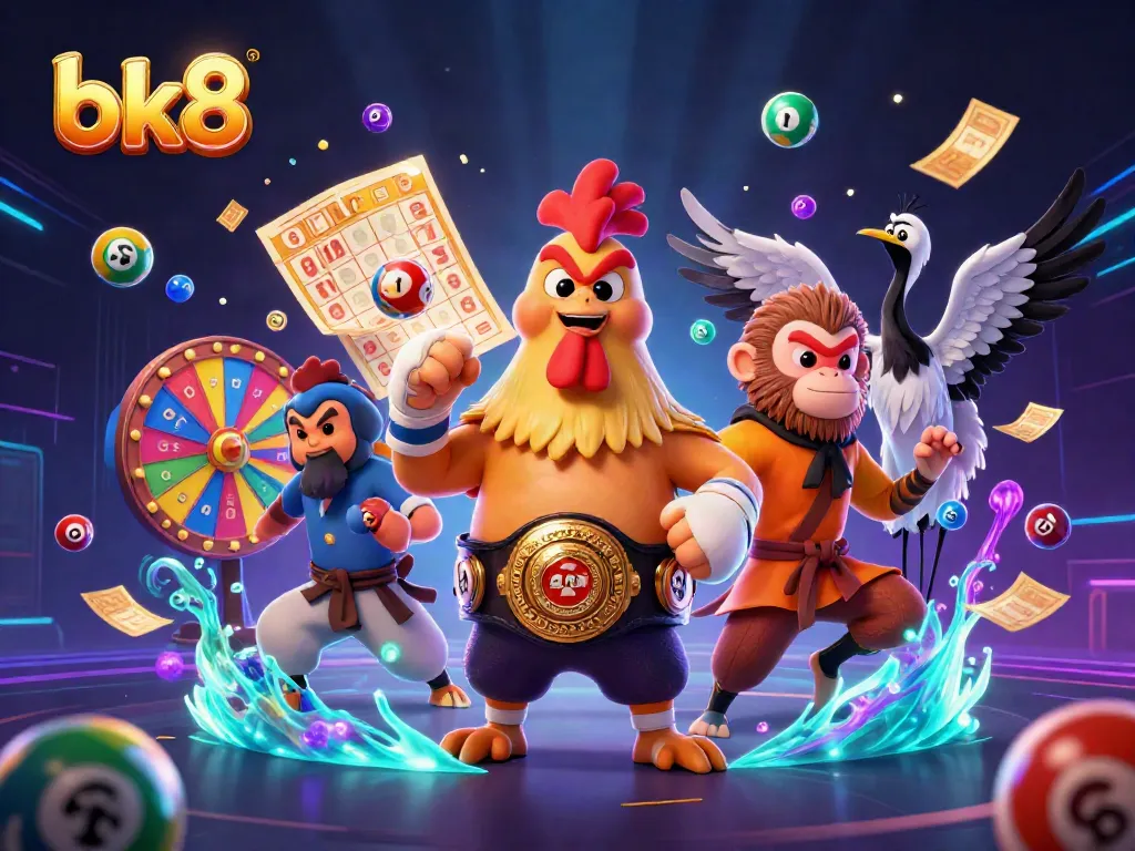Experience exhilarating gameplay at bk8 with colorful lottery elements and dynamic casino characters.