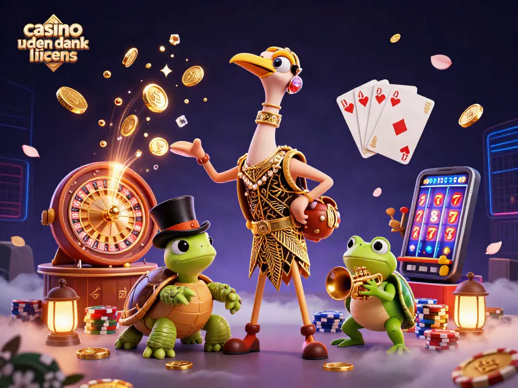 Win big at casino uden dansk licens with vibrant 3D characters showcasing thrilling gaming action.