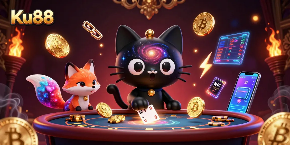Experience thrilling moments at Ku88's cosmic casino universe drawing in players with golden winnings.
