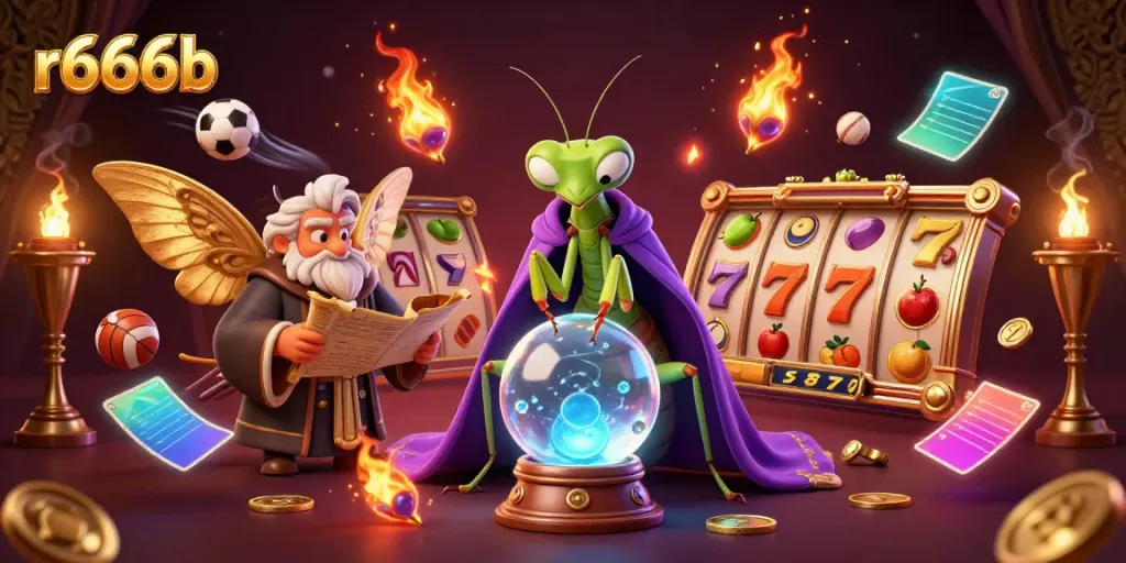 Experience thrilling slot action at r666b with a vibrant and detailed 3D scene.