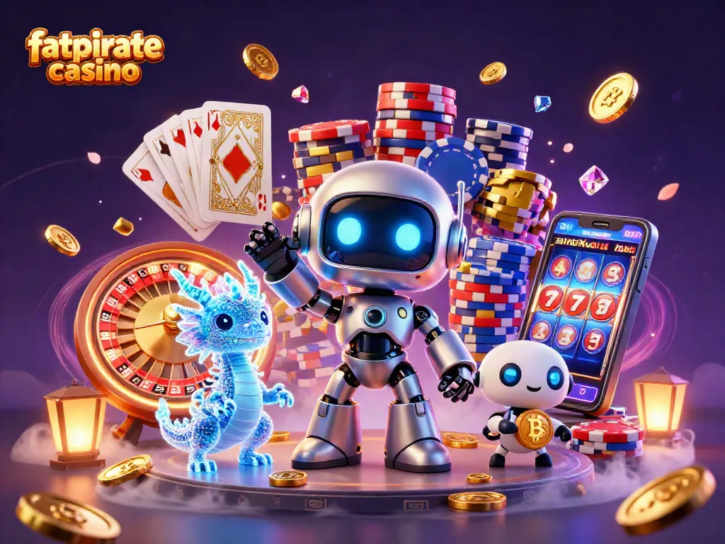 Experience thrilling gaming action at fatpirate casino with vibrant characters and casino elements.