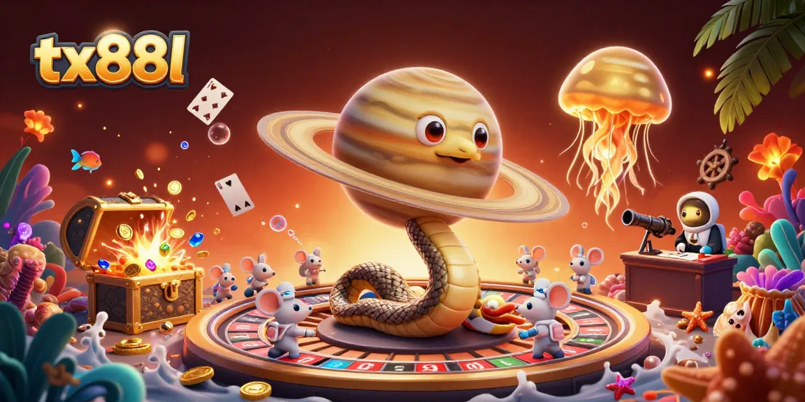Experience thrilling bets at tx88l with animated casino characters in an extravagant ocean setting.