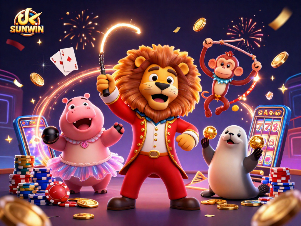 Experience thrilling gameplay with sunwin's vibrant casino characters and sparkling elements.