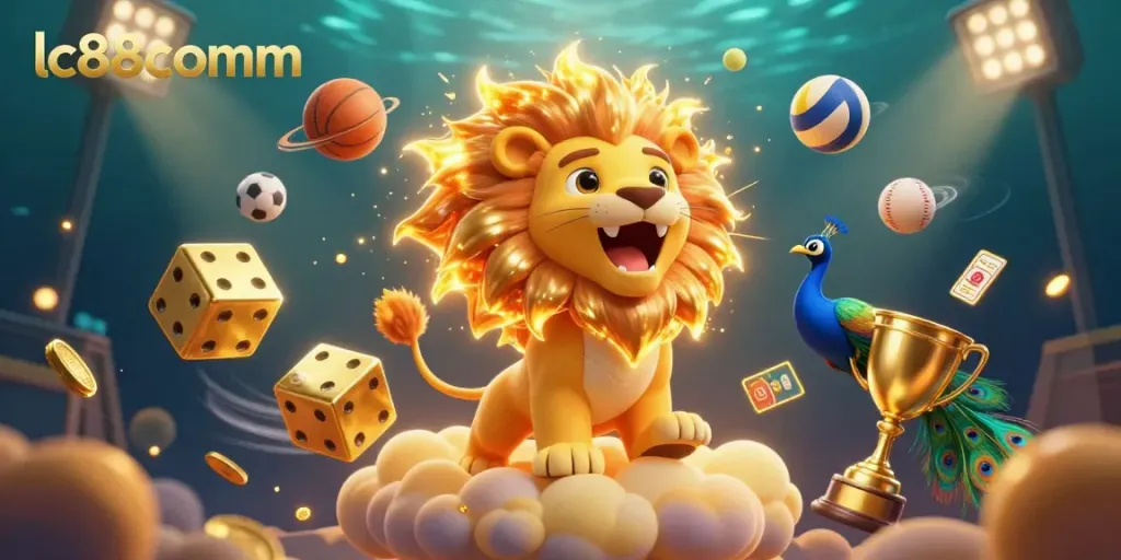 Experience thrilling gameplay with lc88comm featuring vibrant 3D cartoon characters amidst a dynamic casino environment.