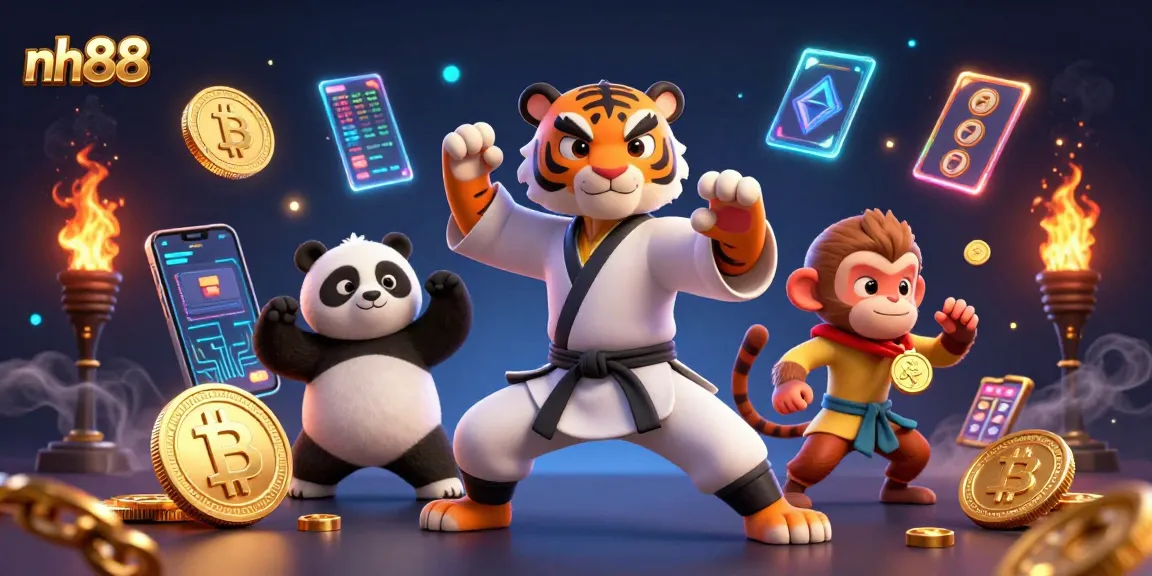 Experience the thrill of gambling with nh88 featuring 3D characters and vibrant casino elements.