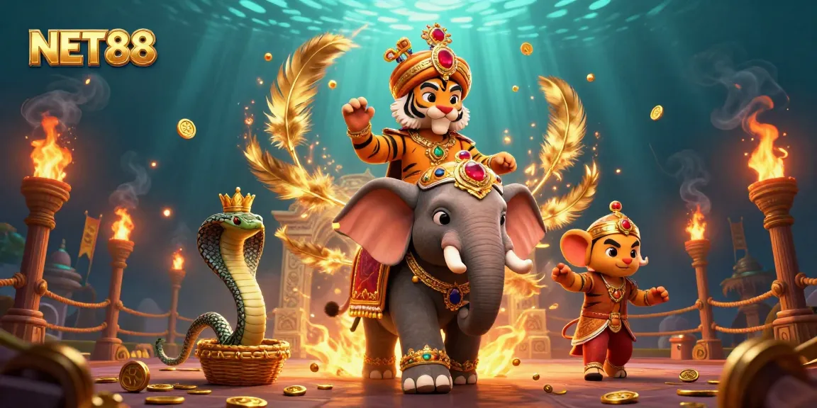 Place bets strategically with NET88 in a vibrant, immersive casino scene.